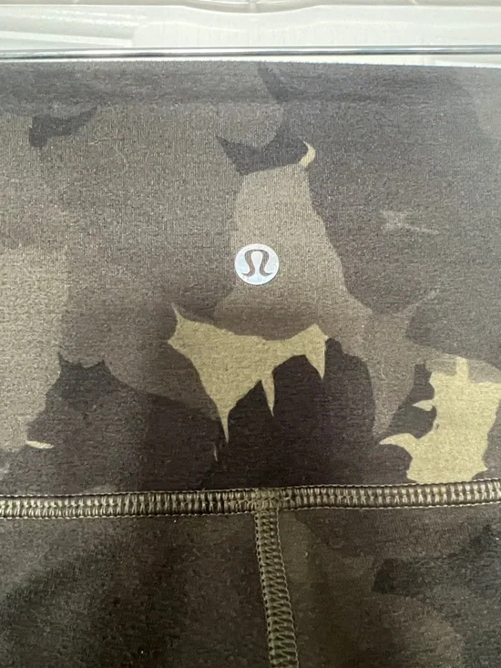 lululemon athletica Olive Green & Black Camo High-Rise Leggings - Picture 3 of 3